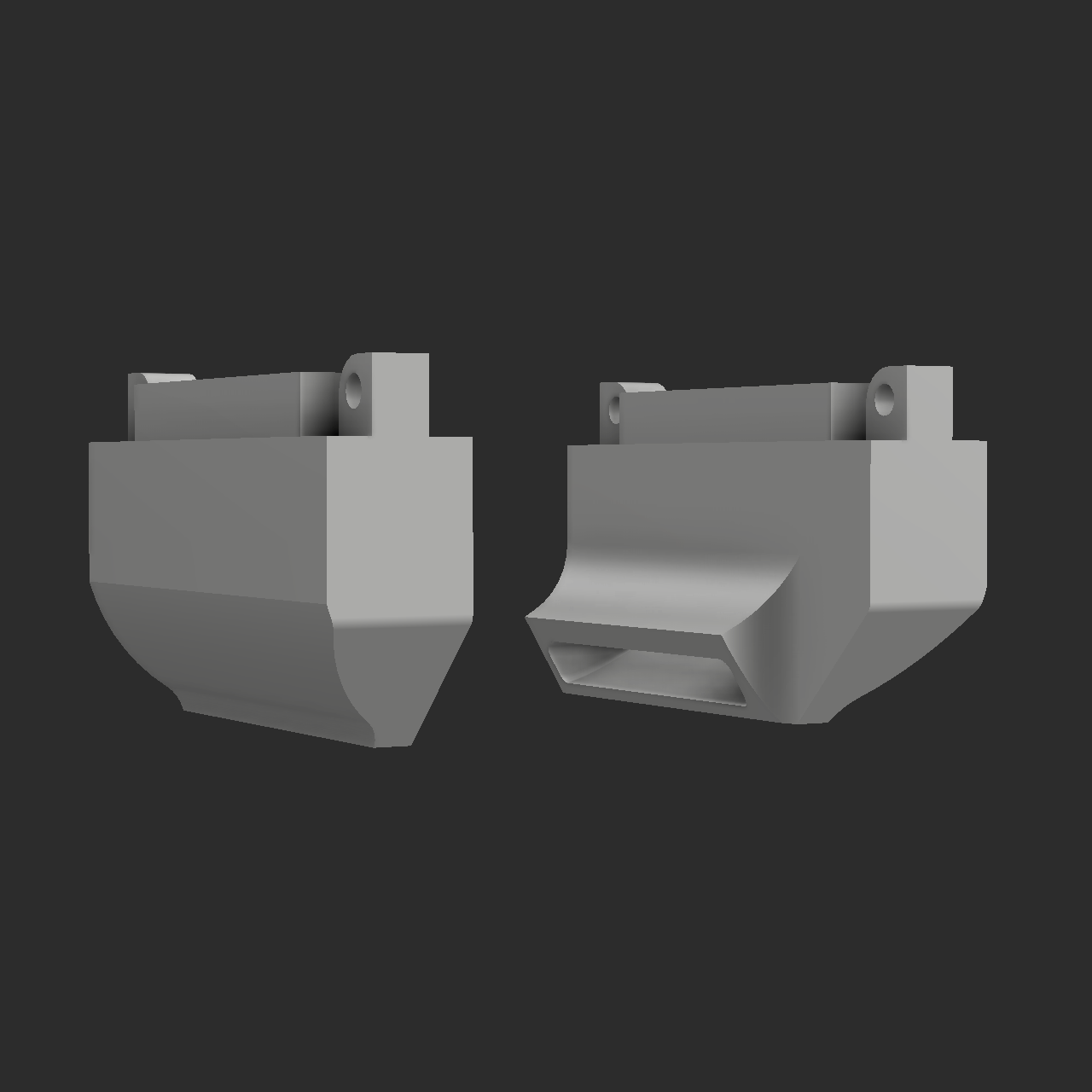 Ender 7 Cooling Ducts - Stock - Mid - Extended