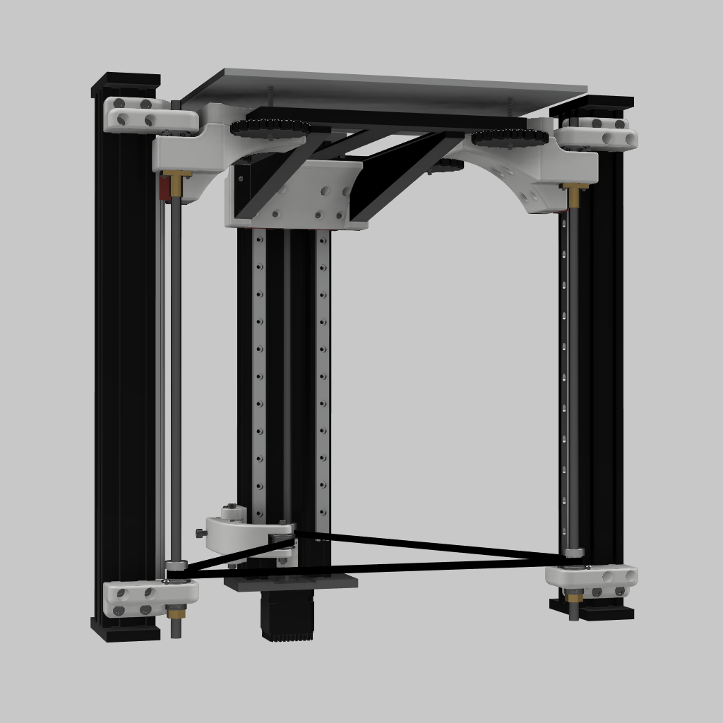 Ender 7 Z Axis Upgrade Kit 3 Point Mount v2 - Stock Backer - Self Sourced - Digital Download